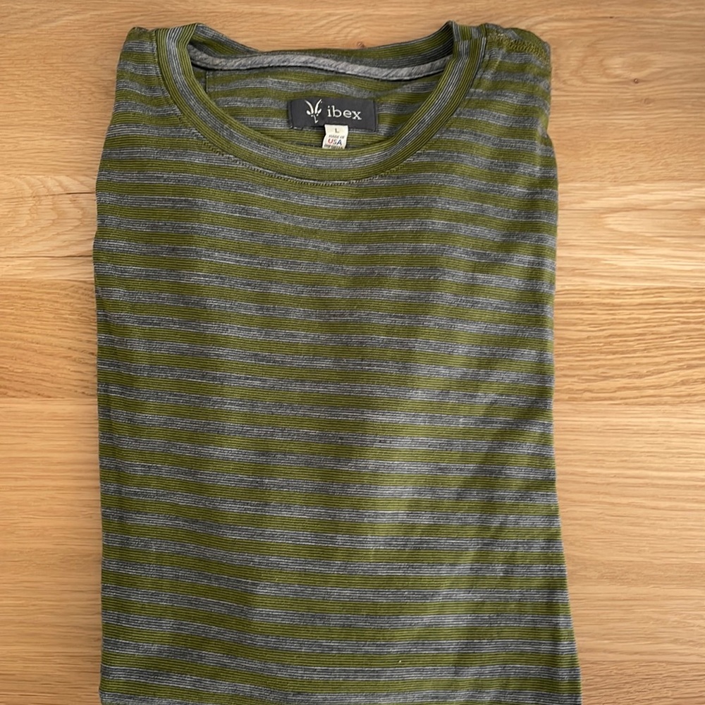 Ibex men’s long sleeve t-shirt, large